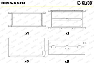 Hauotlager GLYCO H095/6 STD
