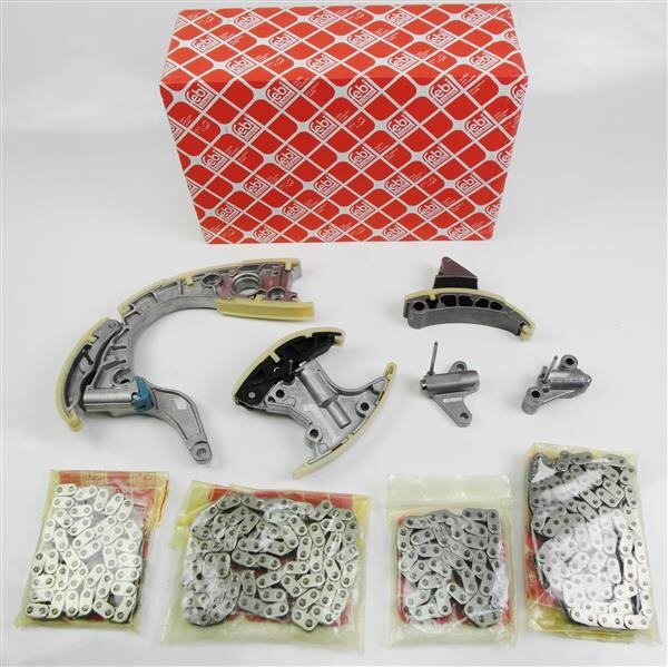 FEBI BILSTEIN 45007 Kit Catena Di Distribuzione: Ricambio Originale Per Motori Audi E VW, Include Tendicatena E Binari, Sostituzione Cinghia, Qualità OE