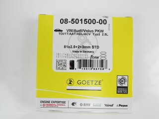 Kolbenringe Ø 81,0mm 2.5+2.0+3.0mm GÖTZE 08-501500-10