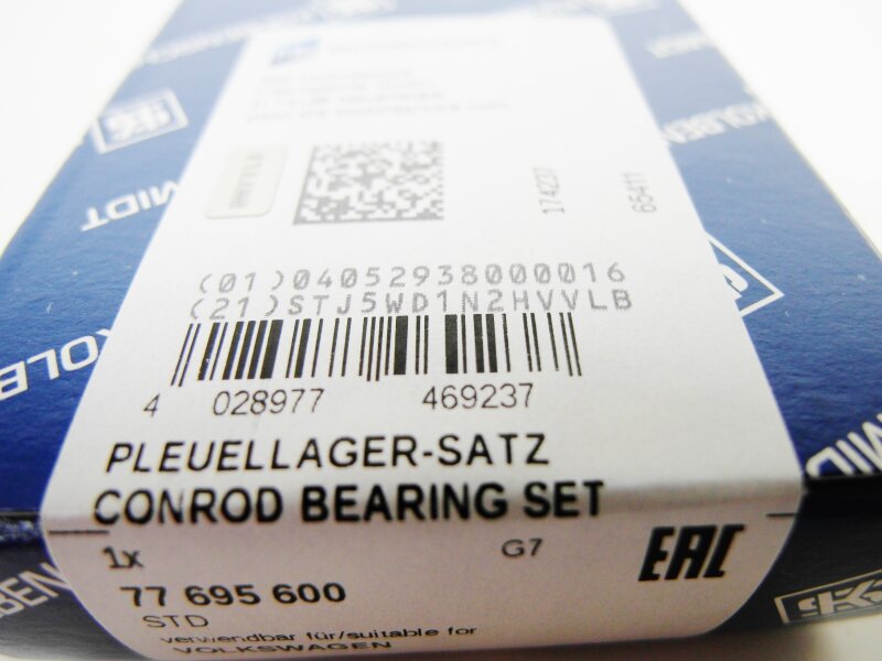 Pleuellager+Hauptlager STD Für Audi VW 1.6 050105701A 77552600