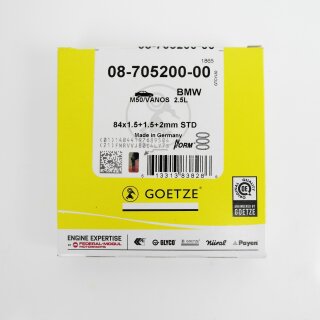 Kolbenringe Ø 84,0mm 1,5+1,5+2,0mm GÖTZE 08-705200-10
