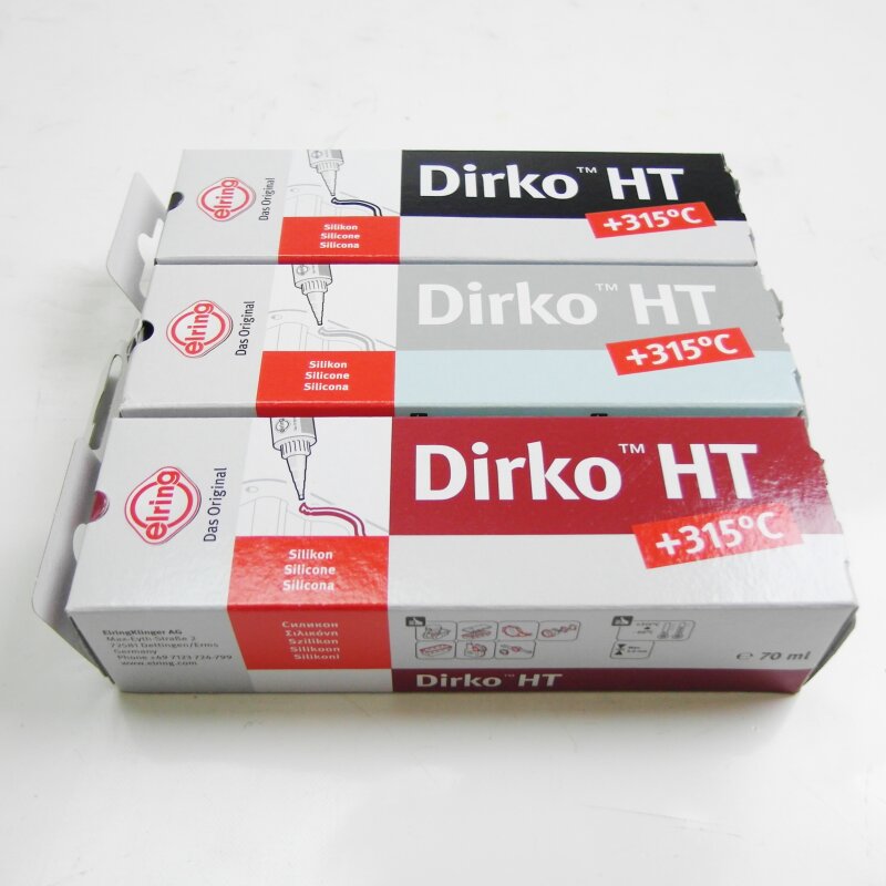 SET: Dichtmasse DIRKO ROT + DIRKO SCHWARZ + DIRKO GRAU 70 ml, 26,00 €