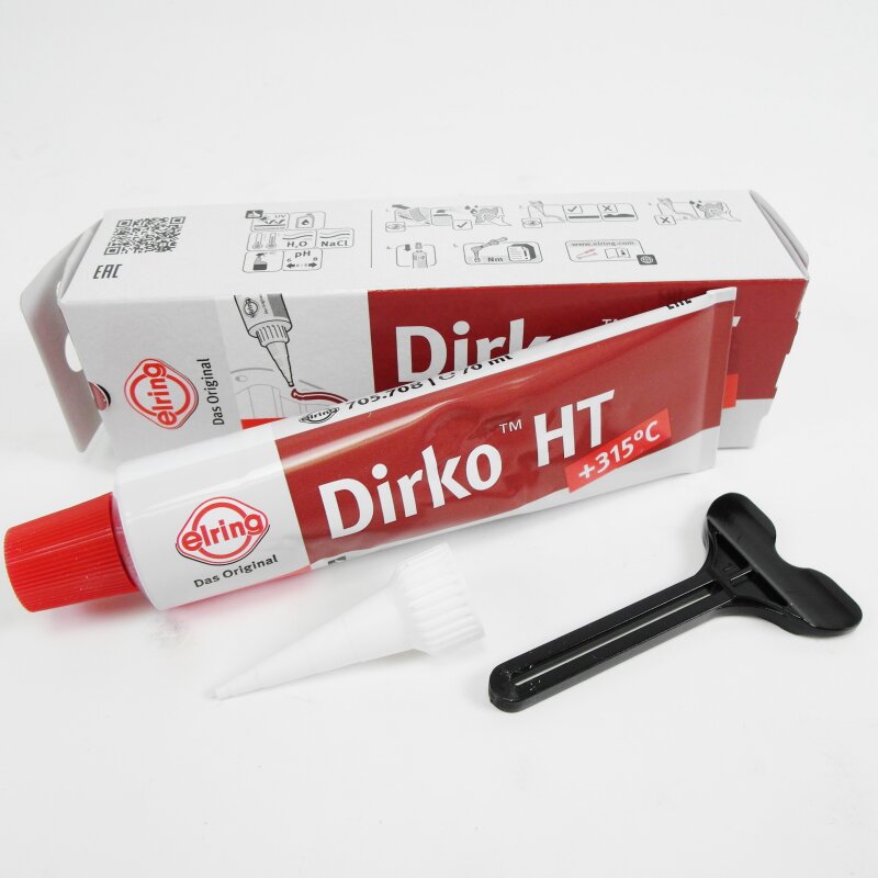 Dichtmasse ELRING DIRKO HT ROT 70ml 705.708 bis 315°C, 6,40