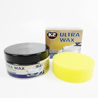 Autopolitur Ultra Wax 250g + Schwamm K073