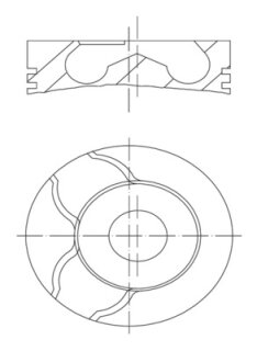 Kolben Ø 81,01mm Zyl. 3-5 MAHLE 028PI00123000 BNZ
